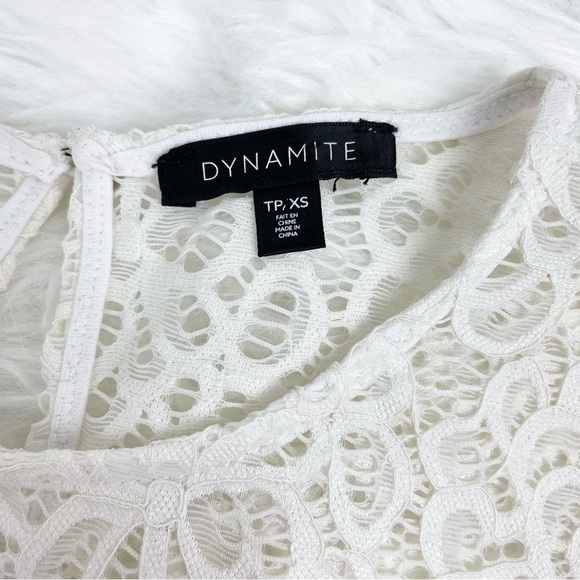 Dynamite Long Sleeve Lace Top Size XS - Picture 5 of 8